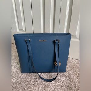 Blue Michael Kors Purse